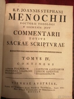 Niaka stará biblia 4 zväzky z. roku 1755 - 6