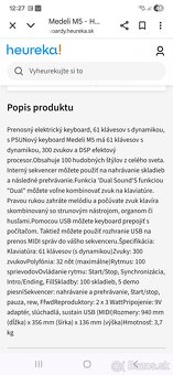 Keyboard klávesy medeli m5 - 6
