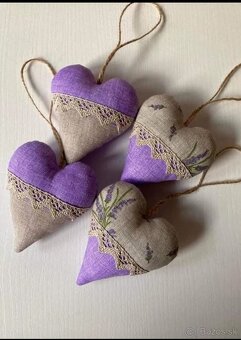 Vianočné srdiečka – ručná výroba z bavlny - 6