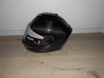 Predam krasnu novu karbonovu moto prilbu znacky SHARK SPARTA - 6