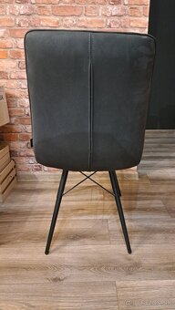 Sivá dizajnová stolička - 6