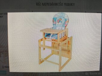 Stolček a stolička/vysoká stolička - 6