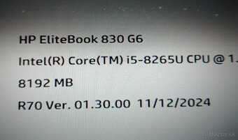 rozpredám na diely notebook Hp elitebook 830 G6 - 6