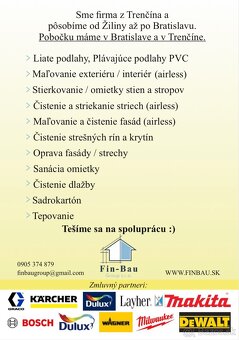 Maľovanie interiéru / exteriéru. Vysokotlakové čistenie. - 6