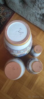 Váza - Krásne tradičné vázi, ako nové - Modranská Majolika - 6