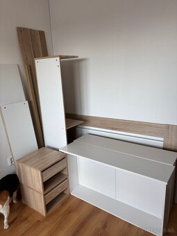 Predam posteľ s roštom, matracom a nočnými stolíkmi , Nitra - 6