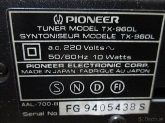 PIONEER TX-960L tuner - 6
