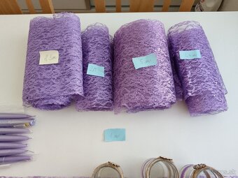 Výzdoba na svadbu alebo oslavu fialová - 6