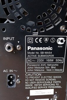 receiver YAMAHA + subwoofer a 5 reproduktorov PANASONIC - 6