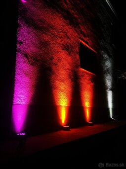 4ks Batériové akku led pary RGBWAUV,diaľkové ov. +Taška - 6