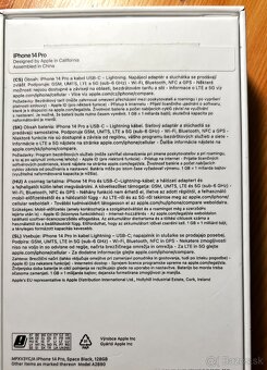 iPhone 14 Pro 128 GB Space Black – výborný stav – 410 € - 6