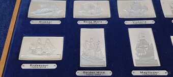 Investičné striebro-tehličky-sada Slávne lode-70te roky-962g - 6