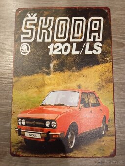 Škoda 130RS/LR,120L/LS,100L,110R,1203,Felícia retro tabuľka - 6