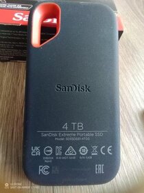 SanDisk Extreme Pro Portable SSD 4 TB s uzamykanim na kod. - 6