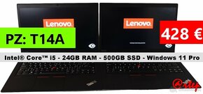 Notebook Lenovo ThinkPad - i5/24GB RAM/500GB SSD/ Win 11 Pro - 6