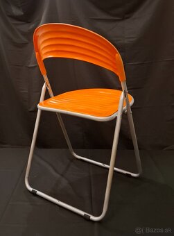 Vintage Orange Folding Space Age Chair, posledné 2 kusy - 6