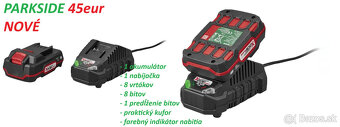 Aku vŕtací skrutkovač Parkside, Záložky, Voucher, Obaly - 6