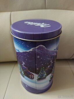 Plechová vianočná dóza 19x9,5cm (osobný odber) - 6