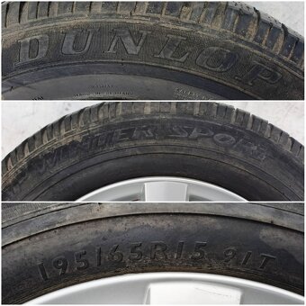 5x100 195 65 R15 Audi VW Škoda Seat Ako Nové Top Stav - 6