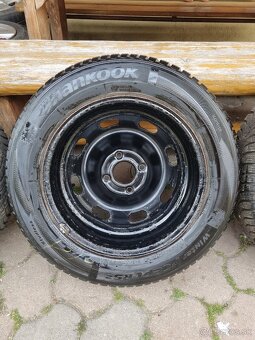 Zimné pneumatiky 185/65 na plechových diskoch R15  4x108 - 6