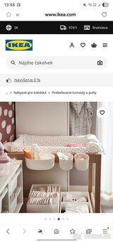 Postielka Pinio Moon a prebalovaci pult Sniglar IKEA - 6
