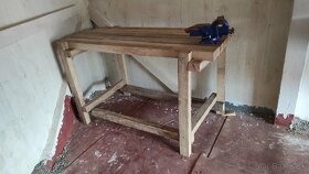 Pracovný stôl drevený - 6
