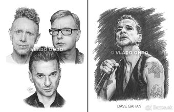 Depeche Mode - posterbook - unikátne kreslené portréty - 6