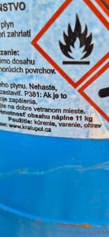 Predám 11kg. originál propánovú plnú fľašu zapečatená. - 6