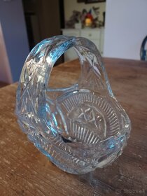 Košík z lisovaného skla - 6