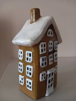 Keramický domček na čajovku 20,5x11,5x7,5 cm - 6