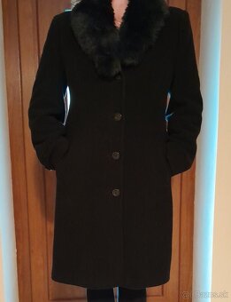 Dámsky  čierny kabát - 6