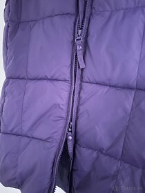 Volcano Fialová vatovaná páperová vesta XS 34 - 6