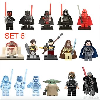 Rôzne figúrky Star Wars 8 (8ks) - typ lego - nové - 6