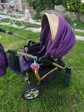 SET Kočík Baby lux de luxe purple 3v1+golfac - 6