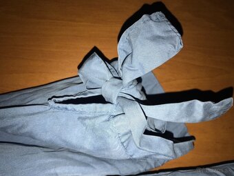 NOVÉ z visackami jeansove saty L made in italy - 6
