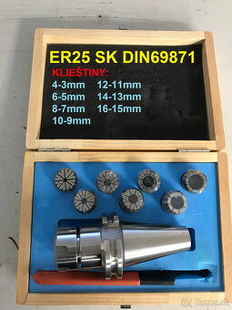 Predám klieštinvoé sady ER25, ER32, ER40 - 6