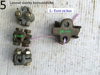 Lanové a otočné svorky rôzne druhy ČSSR - 6