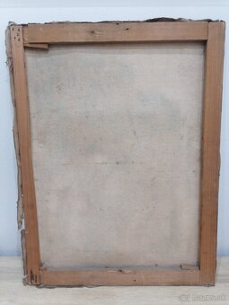 1929, srny v lese, olej na plátne, signovaný - 6