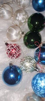 Retro sklenene vianocne ozdoby - 6