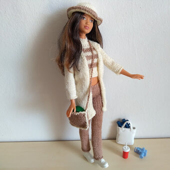 Kožuch plášť rolák na babiky barbie všetky rainbow high ken - 6