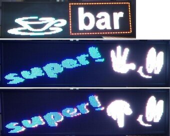 Farebná LED reklama displej pútač panel 200x40cm - 6