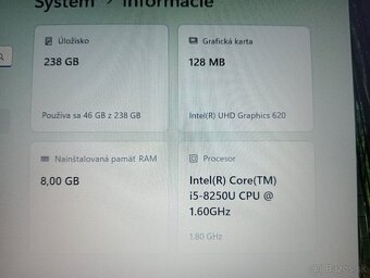 predám Lenovo V330 , Intel core i5 , 8gb ram , ssd - 6