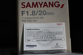 SAMYANG 20mm pre Pentax - 6