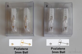 Pozlatene nausnice - Studex. - 6