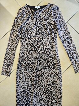 Šaty s leopardim vzorom S - 6