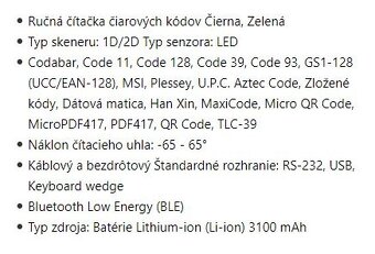 Čítačka (snímač) kódov Zebra DS3678 - 6