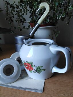 Kávovar "Seherezádé" pre 4 osoby, horná čast je porcelán - 6