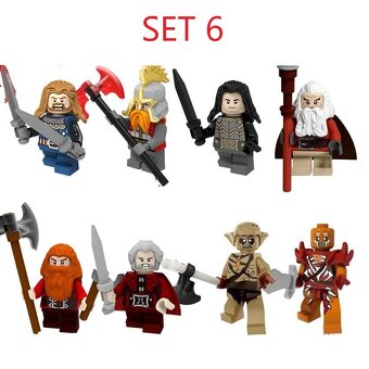 Figúrky pán prsteňov 2 (8ks) typ lego, nové - 6