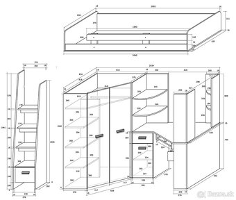 Multifunkčná poschodová posteľ - 6