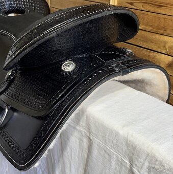 Westernový sedlový komplet 9) černý - 6